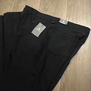 NWT Apana‎ Tech Pants Men's XL Black Standard Fit Moisture Wicking Stretch NEW